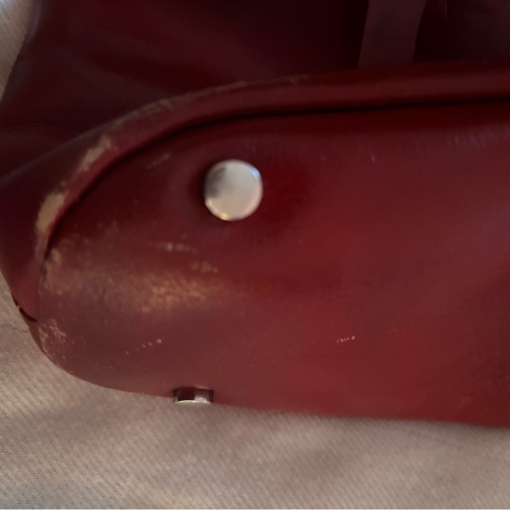 HOBO Red leather Shoulder Bag purse - Picture 3 of 9
